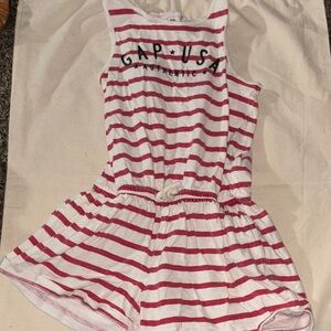 GAP Kids Striped Red and White Romper